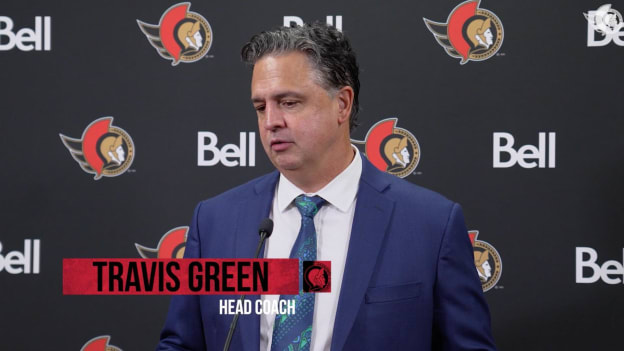 Travis Green dispo médias après le match contre VGK