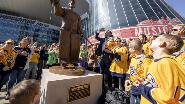 Pekka Rinne Statue Unveiling