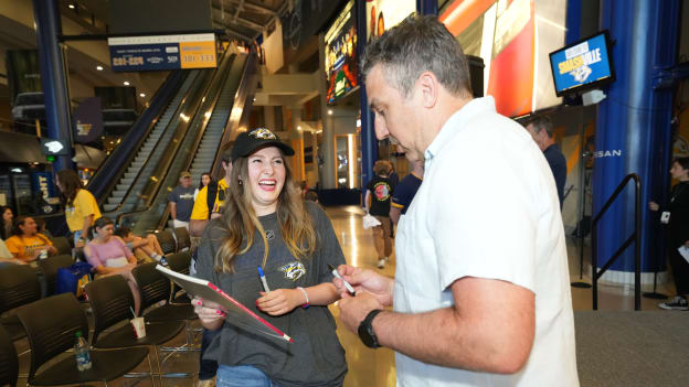 Andrew Brunette Meets Preds Fans at Summer Select-a-Seat