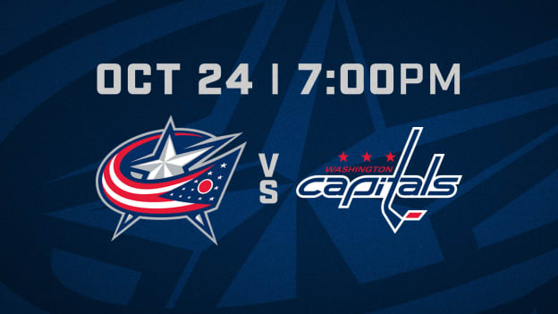 FRIDAY, OCTOBER 24 AT 7 PM VS. WASHINGTON CAPITALS