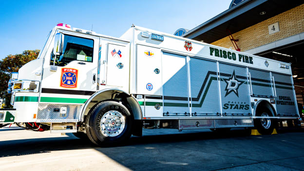 Frisco Fire Department unveils Stars-themed fire truck