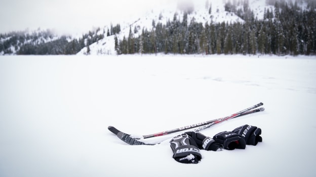 Outdoor Hockey in Winthrop, Washington