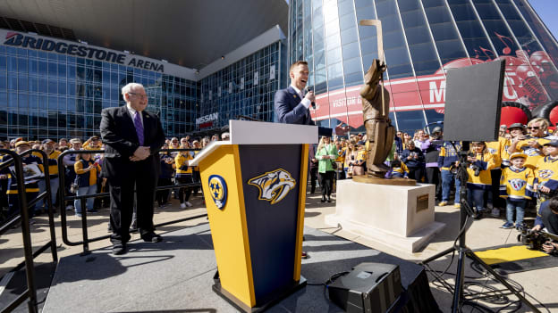 Pekka Rinne Statue Unveiling
