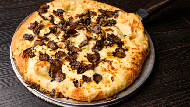 NY-Style Mushroom and Goat Cheese Pizza