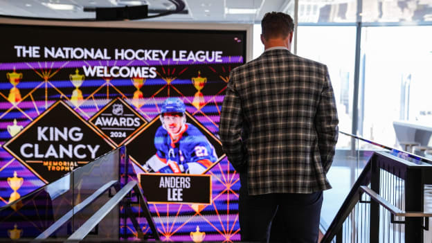 BTS: Anders Lee at the NHL Offices