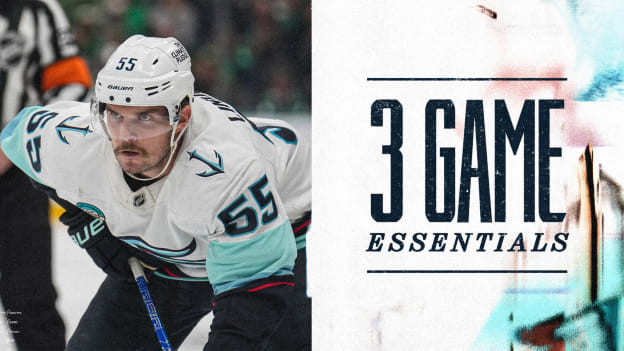 Kraken (27-20-9) at Stars (34-14-9) | 5:00 p.m.