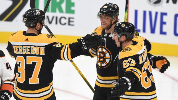 Pastrnak and Marchand