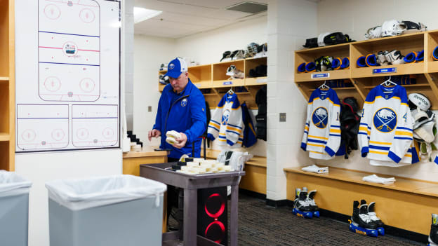 Overnight with the Sabres Equipment Staff