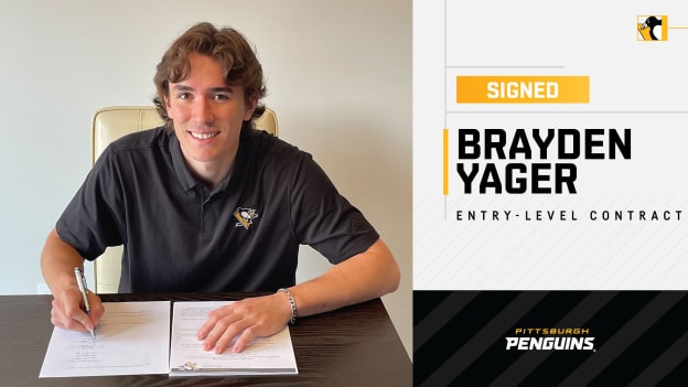 Penguins Sign Brayden Yager to a Three-Year, Entry-Level Contract