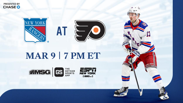 LIVE: Rangers at Flyers