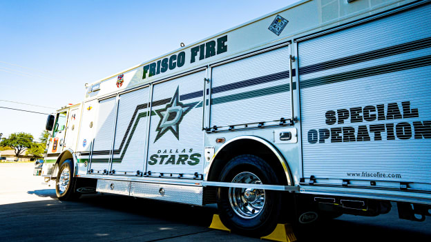 Frisco Fire Department unveils Stars-themed fire truck