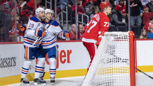 Draisaitl puts up 3 points as Oilers top Red Wings 3-2