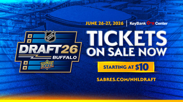 Tickets on sale now for 2026 NHL Draft at KeyBank Center!