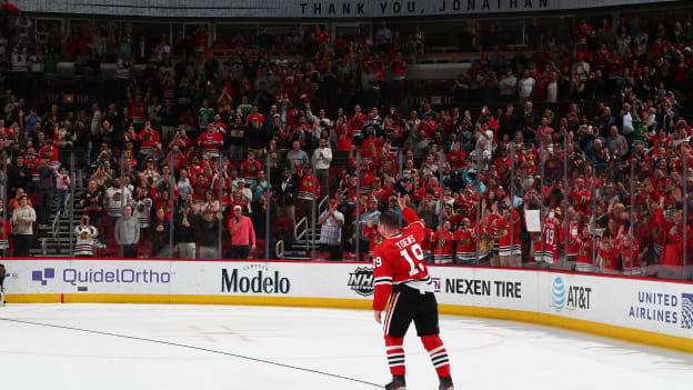 Jonathan Toews' Last Game for Chicago - April 13, 2023