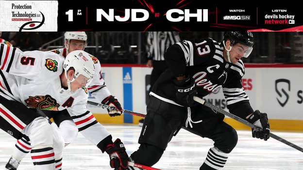 GAME PREVIEW: Devils Host Blackhawks in Saturday Matinee