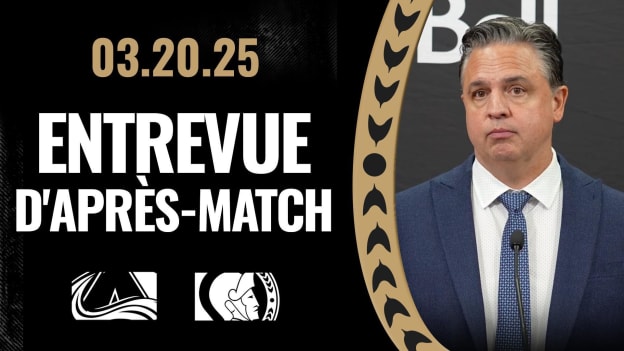 Travis Green dispo média après le match contre COL