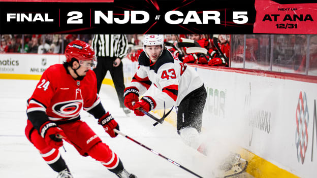 Devils, Canes Split Home-and-Home Matchups