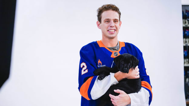 PHOTOS: Islanders 2025 Pucks and Paws Calendar Photoshoot