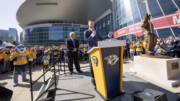 Pekka Rinne Statue Unveiling