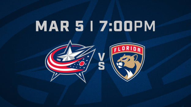 THURSDAY, MARCH 5 AT 7 PM VS. FLORIDA PANTHERS