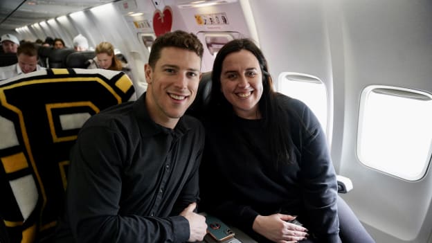 Photos: Bruins Siblings Trip | Flight to Dallas