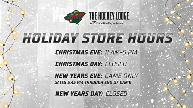 Hockey Lodge Holiday Hours