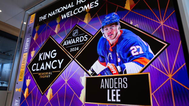 BTS: Anders Lee at the NHL Offices