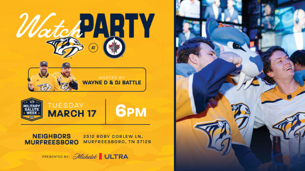 Tuesday, March 17 at Neighbors Murfreesboro