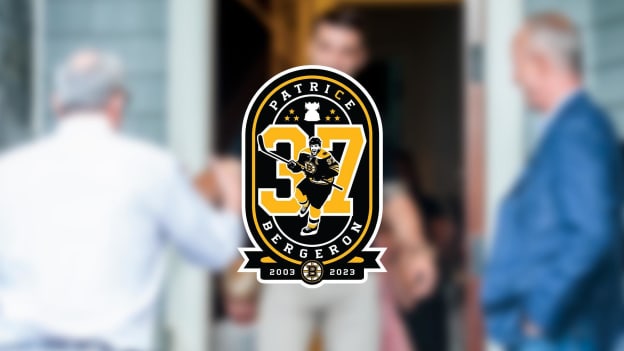 Patrice Bergeron: Rafters Surprise