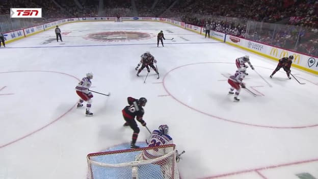 NYR@OTT: Batherson scores PPG against Igor Shesterkin