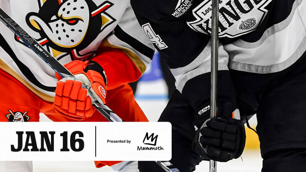 JANUARY 16 VS ANAHEIM DUCKS