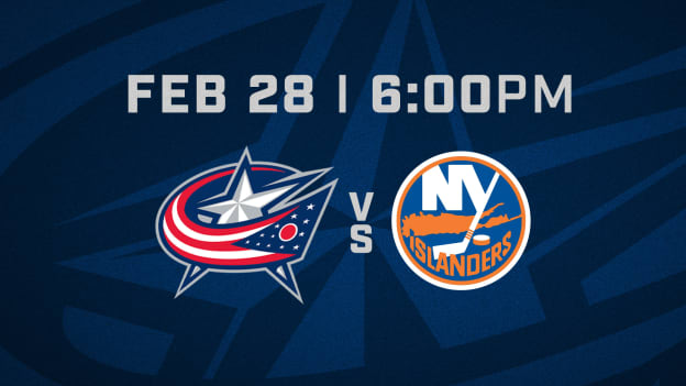 SATURDAY, FEBRUARY 28 AT 6 PM VS. NEW YORK ISLANDERS