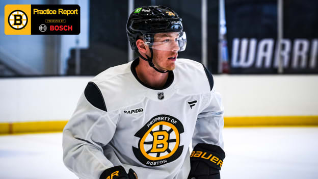 Practice Report: Bruins Prepare For Final Stretch of Regular Season