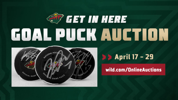 Get In Here Goal Puck Auction Apr 17 - 29