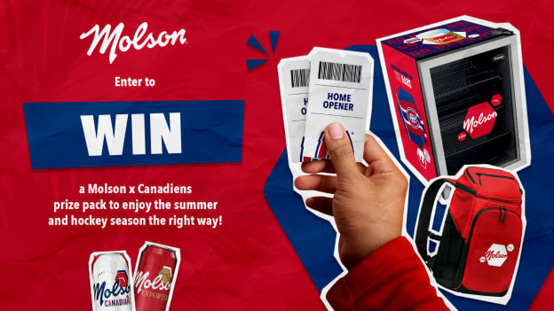 Enter for a chance to win the ultimate Molson x Canadiens prize pack!