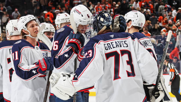 Winning Thoughts: Blue Jackets battle their way to a victory in Philly