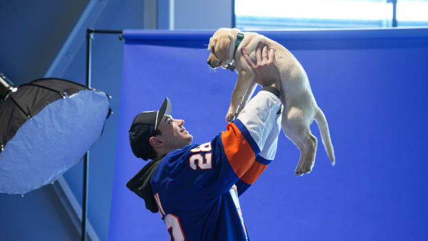 Islanders Pucks and Paws Calendar Shoot 2023