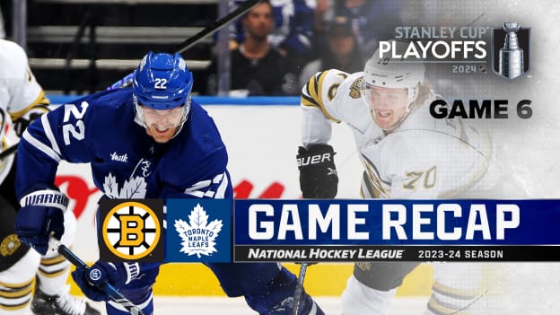 Maple Leafs top Bruins in Game 6, push Eastern 1st Round series to limit