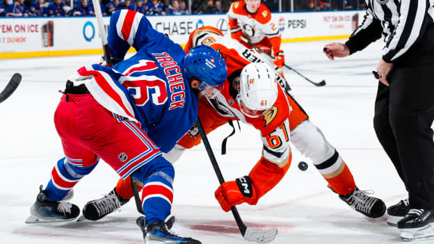 Anaheim Ducks v New York Rangers