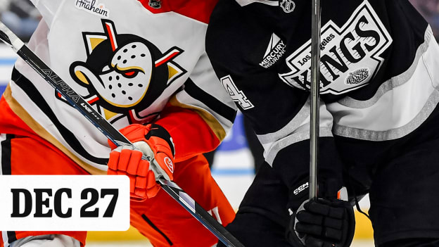 DECEMBER 27 VS ANAHEIM DUCKS