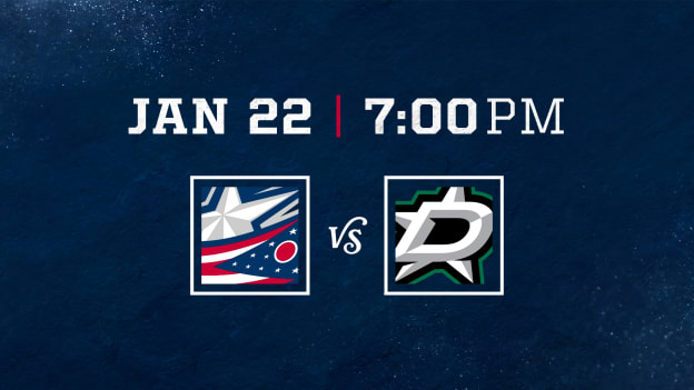 THURSDAY, JANUARY 22 AT 7 PM VS. DALLAS STARS