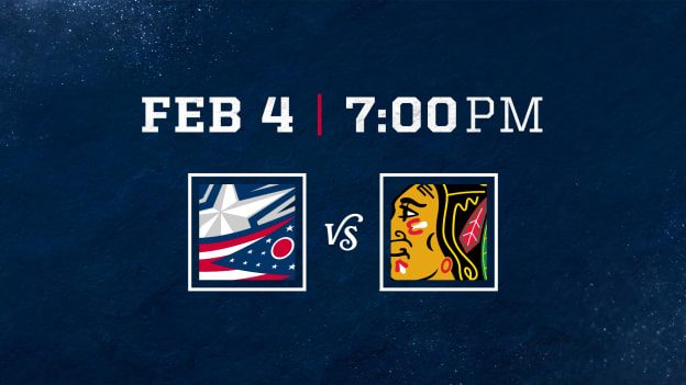 WEDNESDAY, FEBRUARY 4 AT 7 PM VS. CHICAGO BLACKHAWKS
