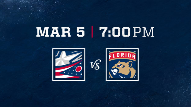THURSDAY, MARCH 5 AT 7 PM VS. FLORIDA PANTHERS