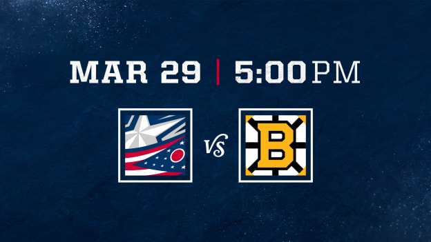 SUNDAY, MARCH 29 AT 5 PM VS. BOSTON BRUINS