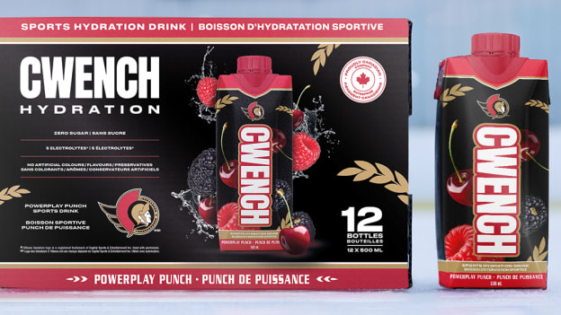 Senators Team Up with CWENCH Hydration
