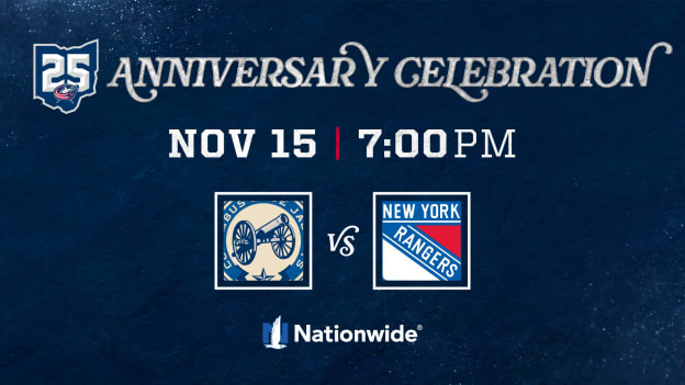 SATURDAY, NOVEMBER 15 AT 7 PM VS. NEW YORK RANGERS