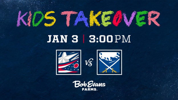 SATURDAY, JANUARY 3 AT 3 PM VS. BUFFALO SABRES