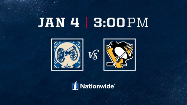SUNDAY, JANUARY 4 AT 3 PM VS. PITTSBURGH PENGUINS