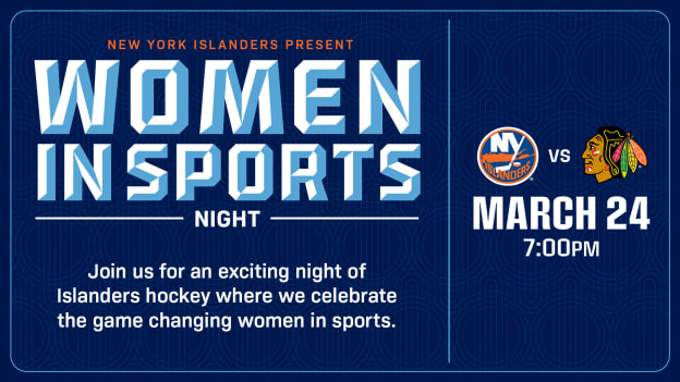 <center><h3 class="promoTitle">Women in Sports Night</h3><p class="promoGameDetails">vs. CHI | Tuesday, Mar. 24 | 7:00 PM</p></center>
