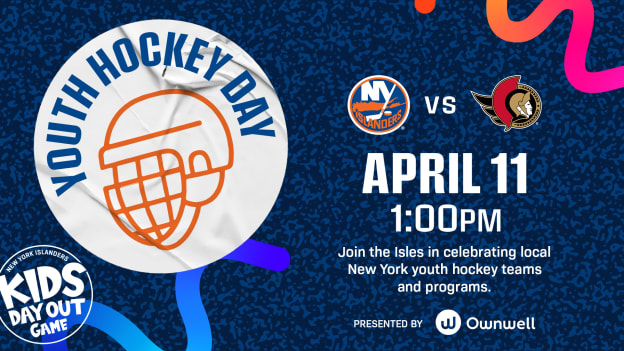 <center><h3 class="promoTitle">Youth Hockey Day</h3><p class="promoGameDetails">vs. OTT | Saturday, Apr. 11 | 1:00 PM</p></center>